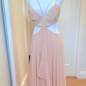 Hi-lo twill dress size 8 BEBE light pink